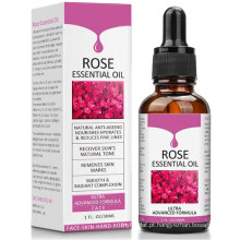 Óleo essencial de rosa, vitamina C, cuidados com a pele, óleo iluminador e antienvelhecimento, rugas